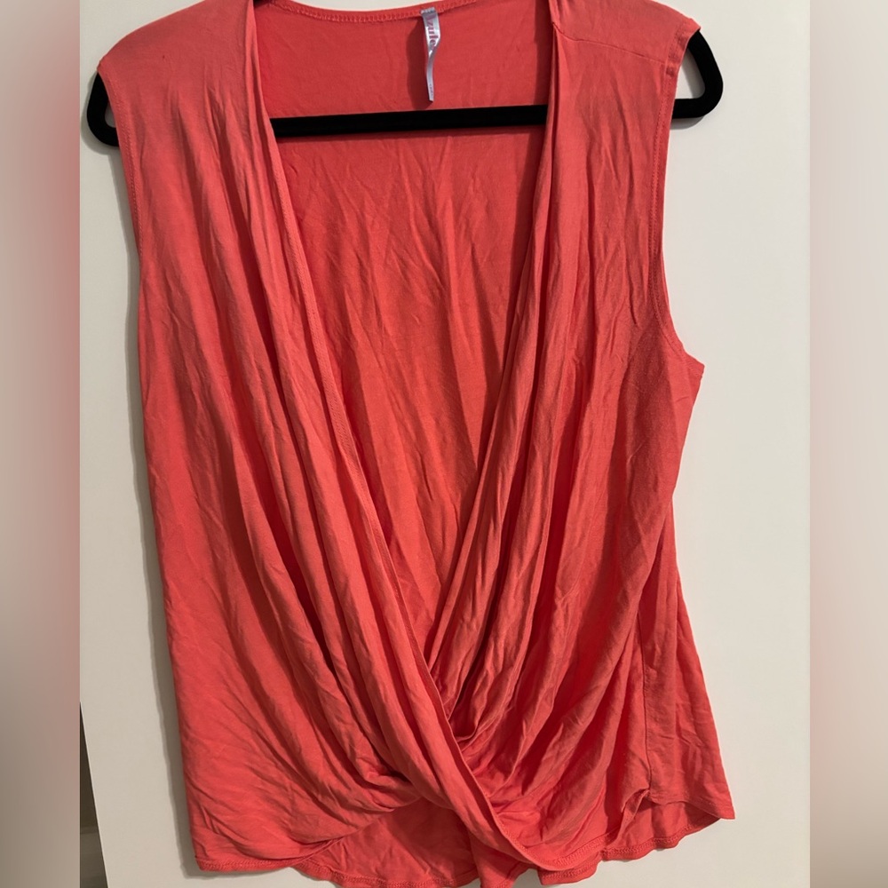 Azules Pink Wrap Tank Top. Like new condition.
